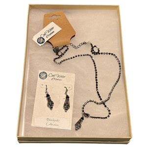 Cool Water of Montana “Blackjack” Collection Earrings And Necklace Set